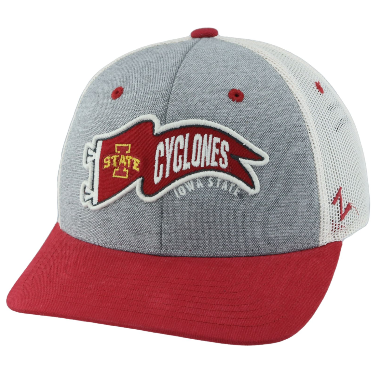 Iowa State Cyclones Grey/Red Trucker Hat