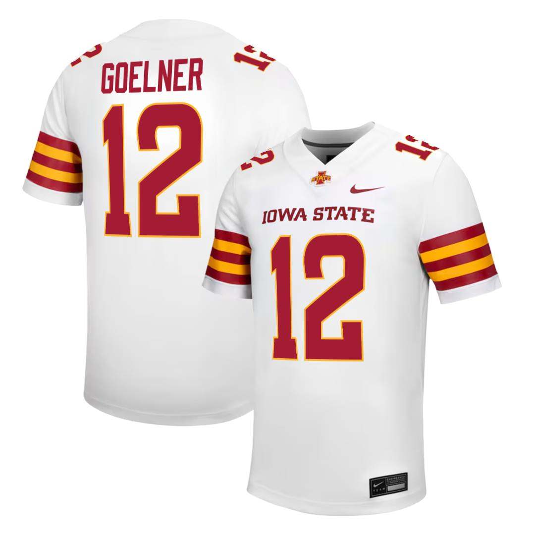 Iowa State Cyclones NIKE NIL Football Jersey White