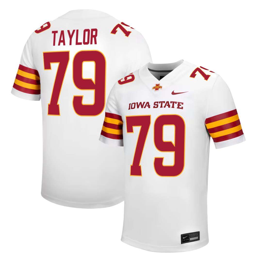 Iowa State Cyclones NIKE NIL Football Jersey White