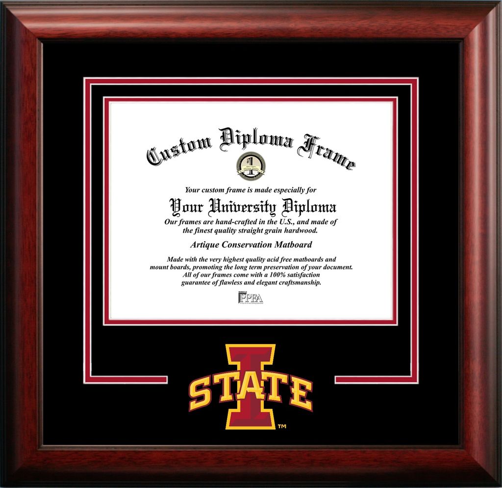 Iowa State Cyclones Spirit Diploma Frame - 11" x 8.5"