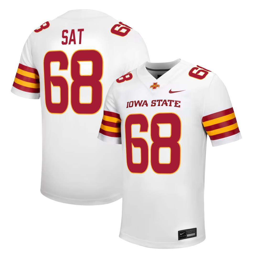 Iowa State Cyclones NIKE NIL Football Jersey White