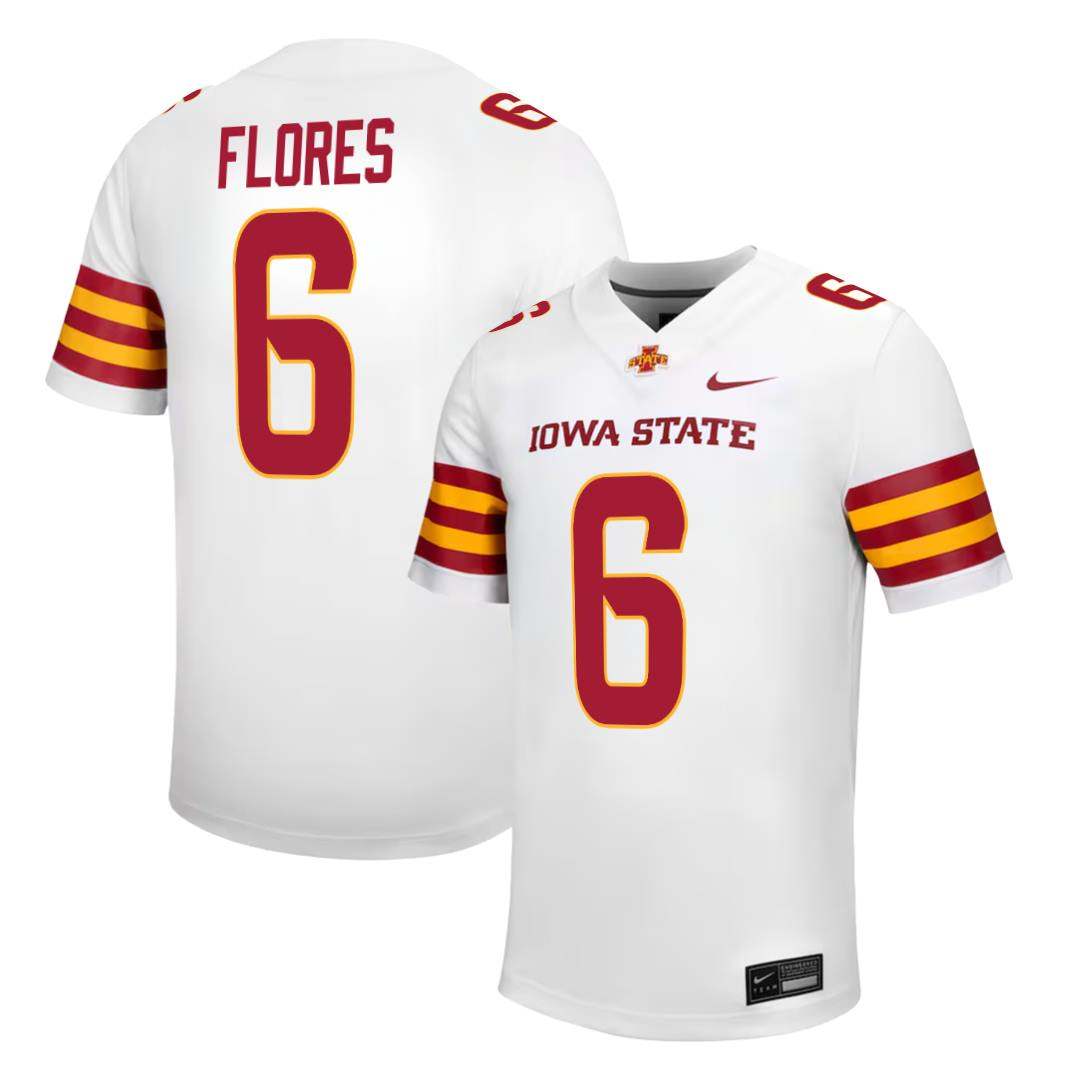 Iowa State Cyclones NIKE NIL Football Jersey White