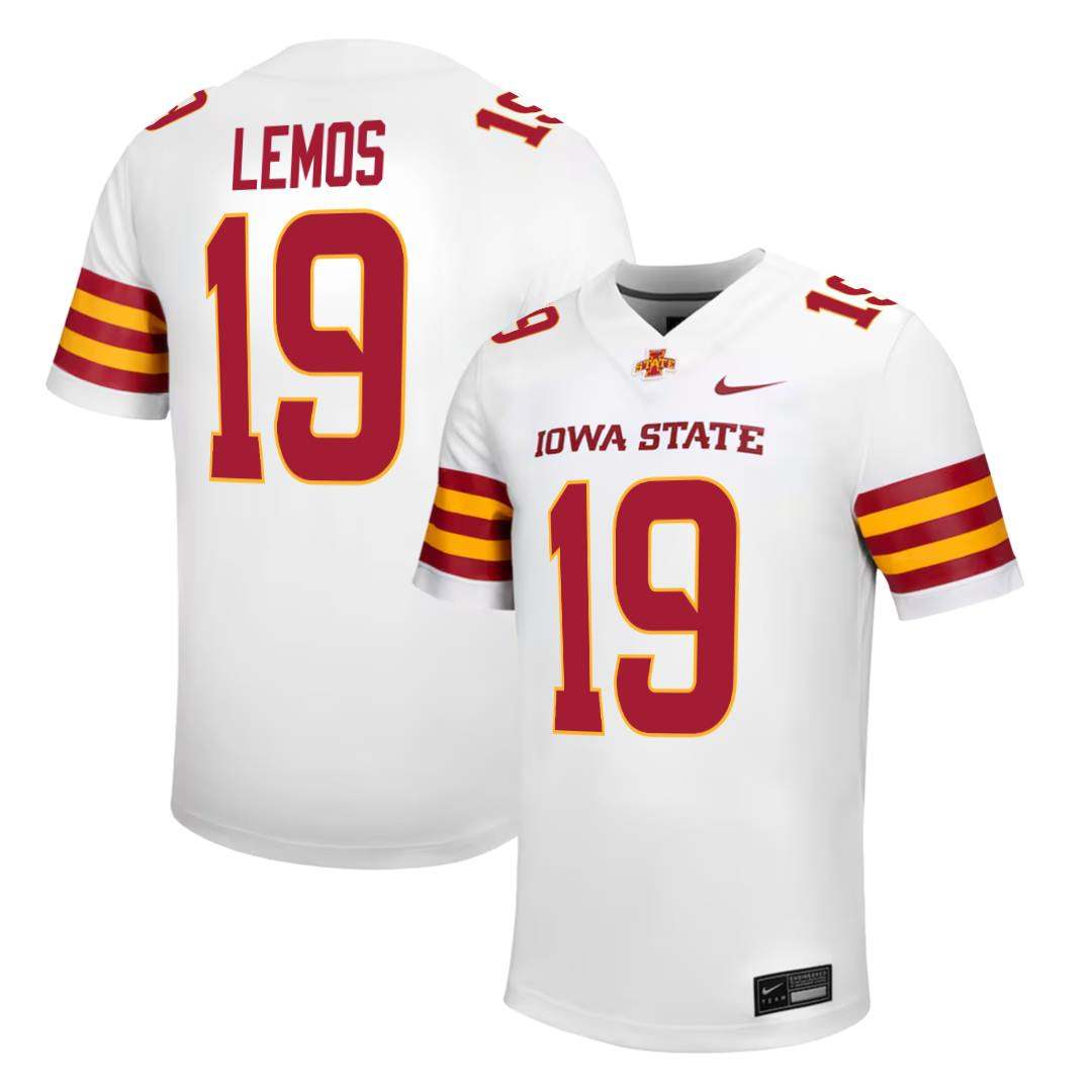 Iowa State Cyclones NIKE NIL Football Jersey White