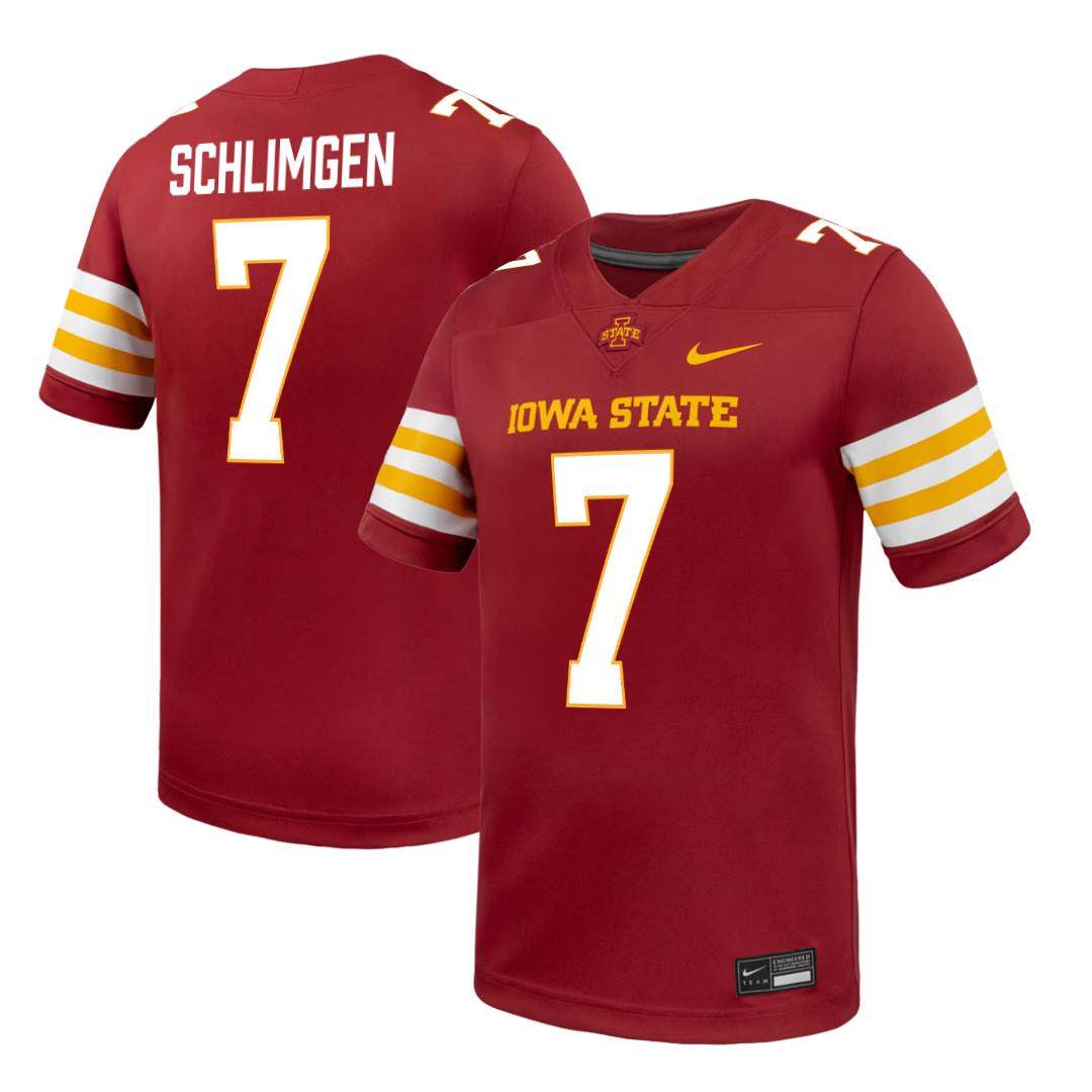 Iowa State Cyclones NIKE Red NIL Football Jersey