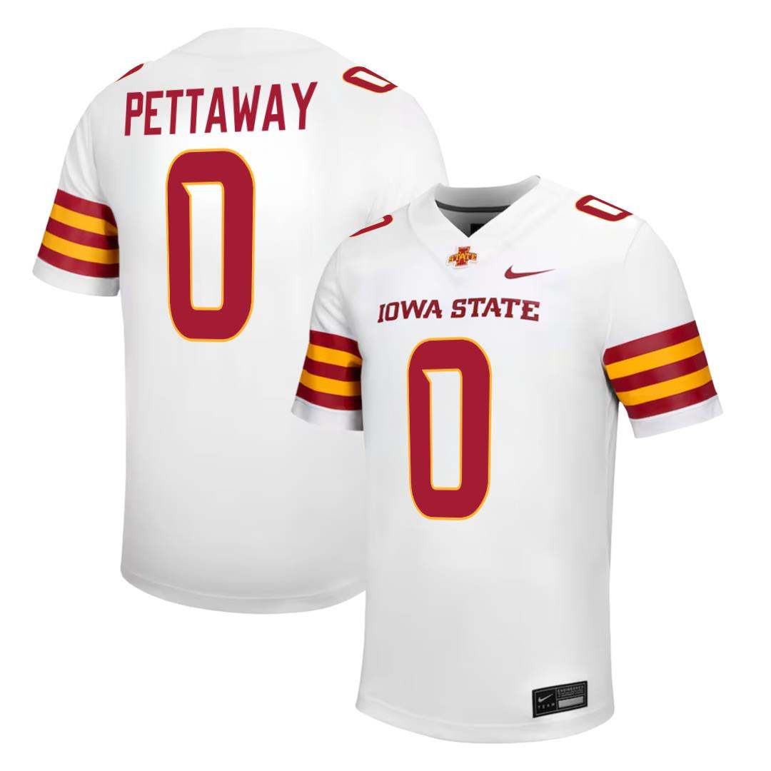 Iowa State Cyclones NIKE NIL Football Jersey White