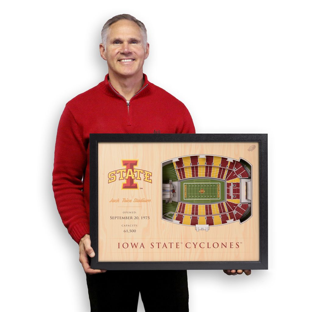 Iowa State Cyclones 25-Layer StadiumViews 3D Wall Art - Jack Trice Stadium