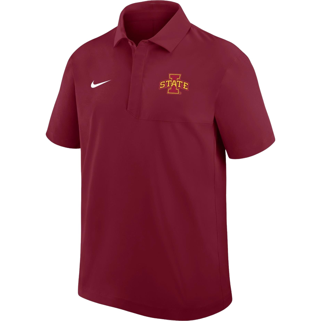 Iowa State Cyclones Men's Red Nike Woven Polo