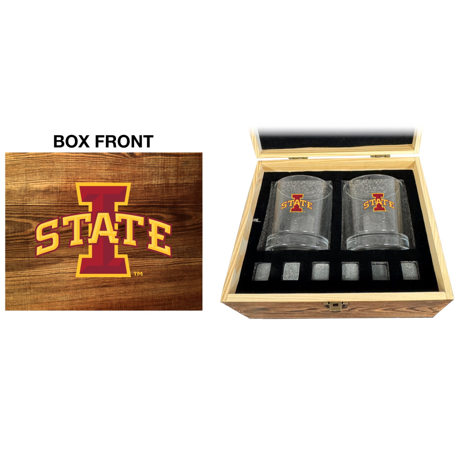 Iowa State Rocks Glass Set