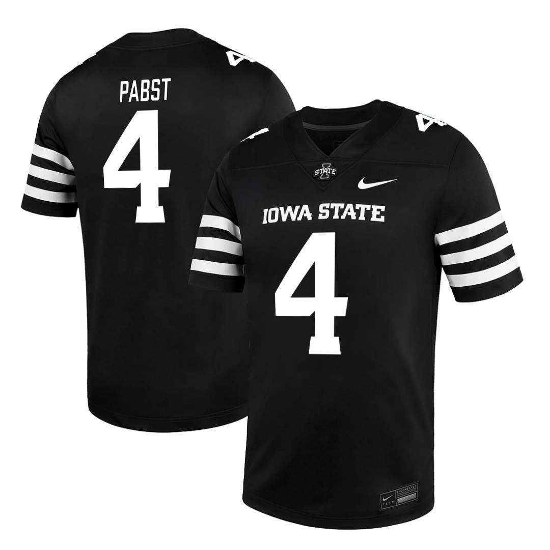 Iowa State Cyclones NIKE NIL Football Jersey Black