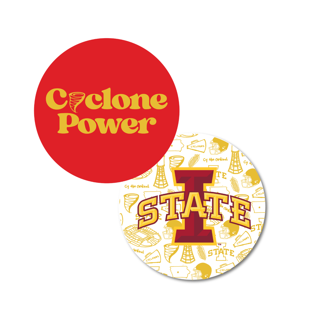 Iowa State Cyclones Coasters - Set of 25