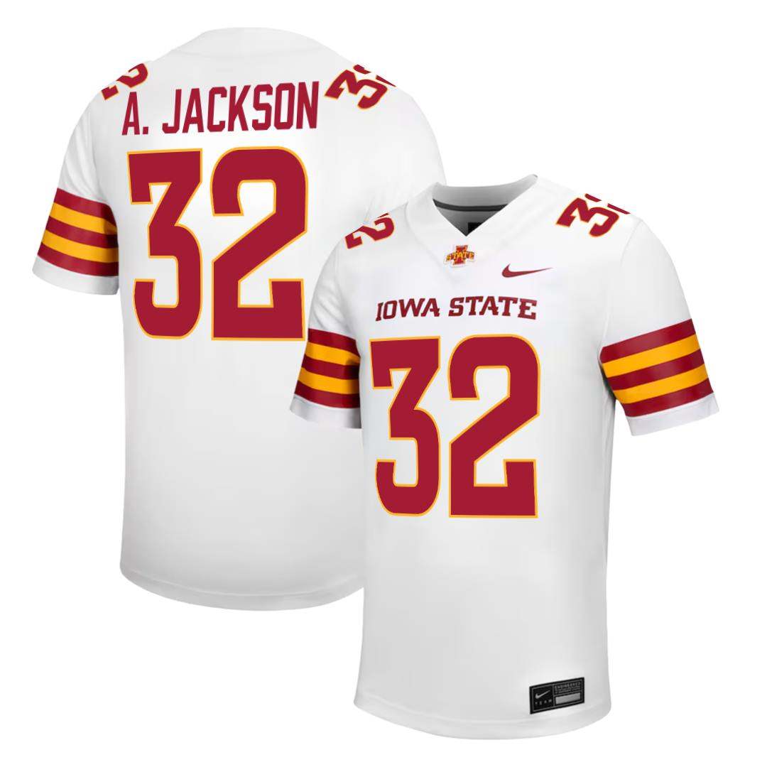 Iowa State Cyclones NIKE NIL Football Jersey White
