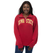 Iowa State Women's Suede Quarter-Zip Sweatshirt