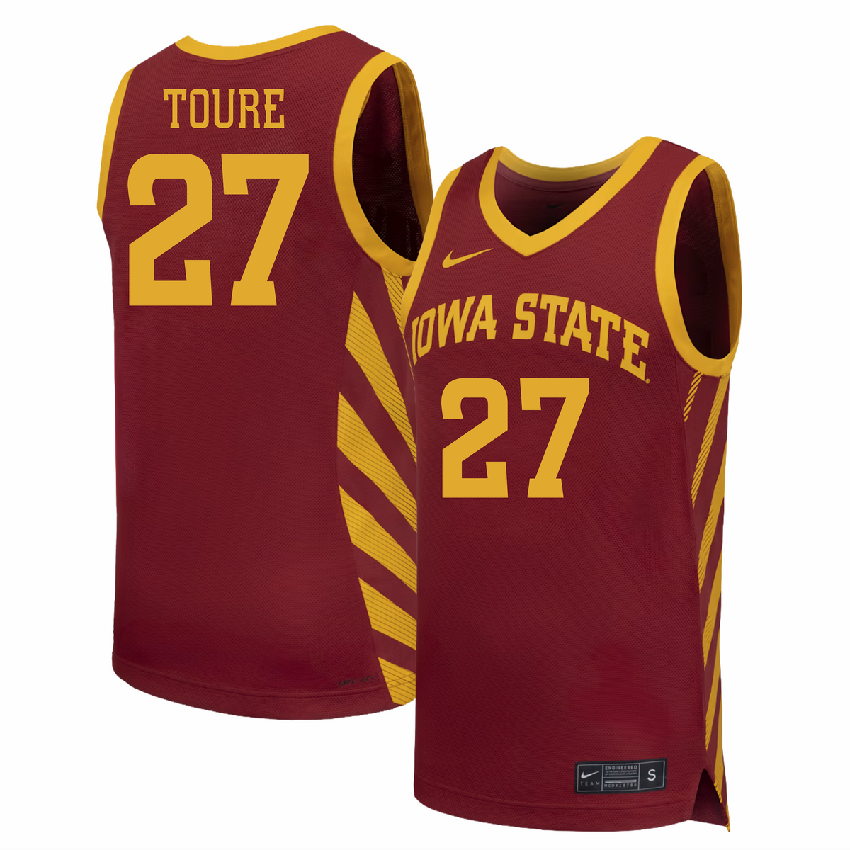 Iowa State Cyclones NIKE NIL Men's Basketball Jersey Crimson