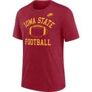 Iowa State Cyclones Football Tri-Blend Nike T-Shirt