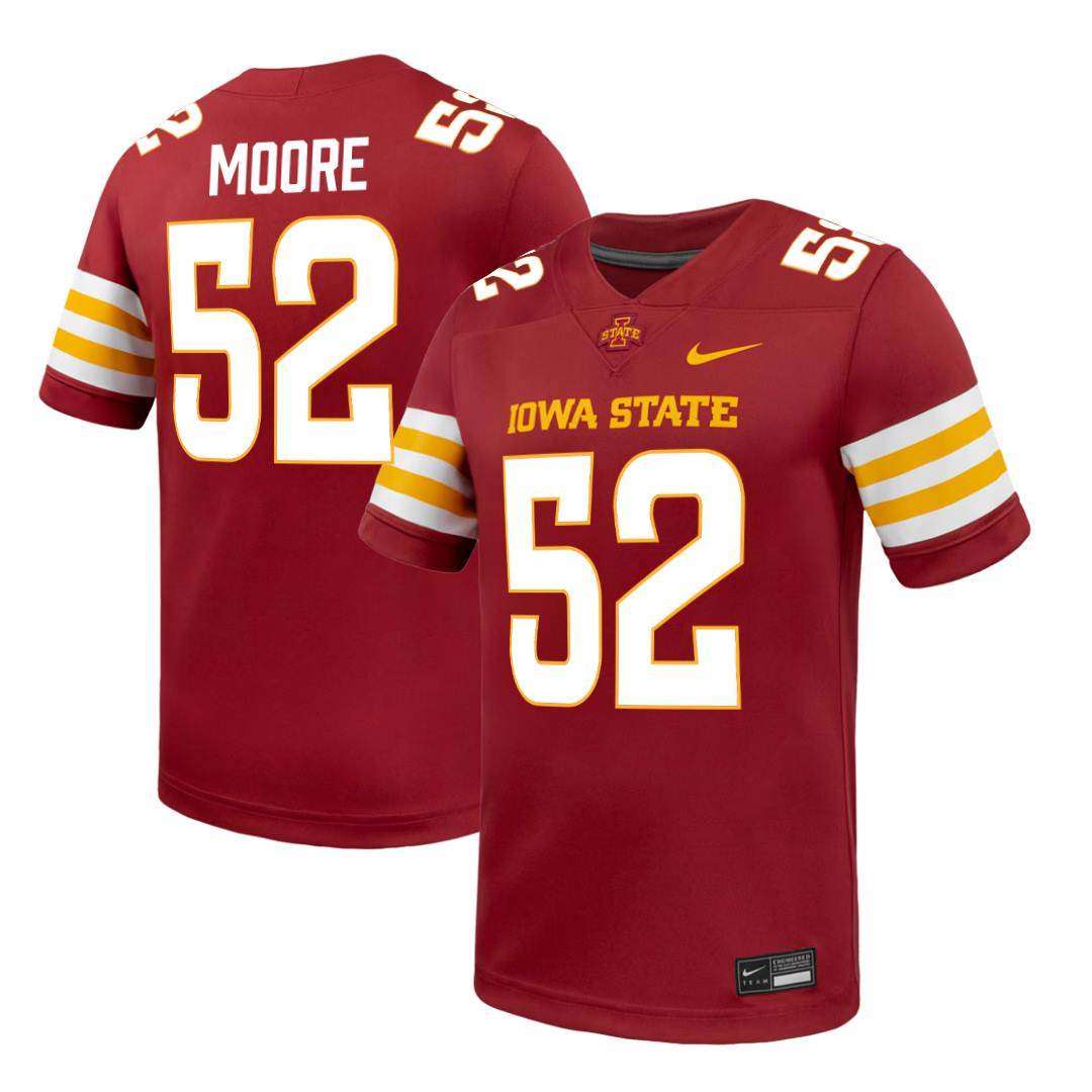 Iowa State Cyclones NIKE Red NIL Football Jersey