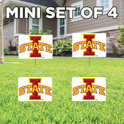 Iowa State Cyclones Logo 4-Pack of Mini Lawn Signs