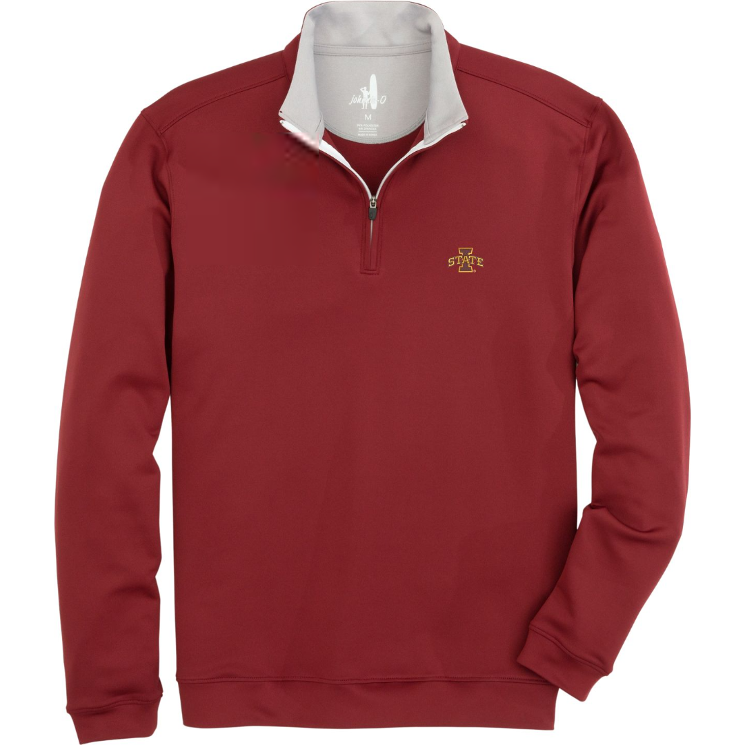 Iowa State University Johnnie-O Red Sport 1/4 Zip
