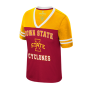 Iowa State Women's Cardinal & Gold I-State V-Neck Top