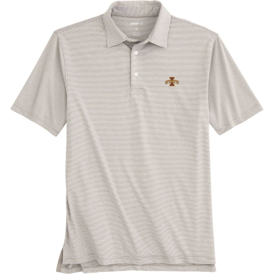 Iowa State University Men's Tan Johnnie-O Polo