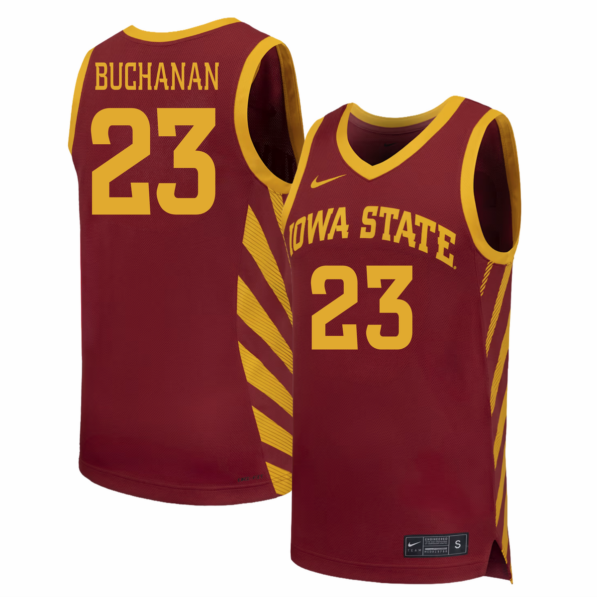 Iowa State Cyclones NIKE NIL Men's Basketball Jersey Crimson