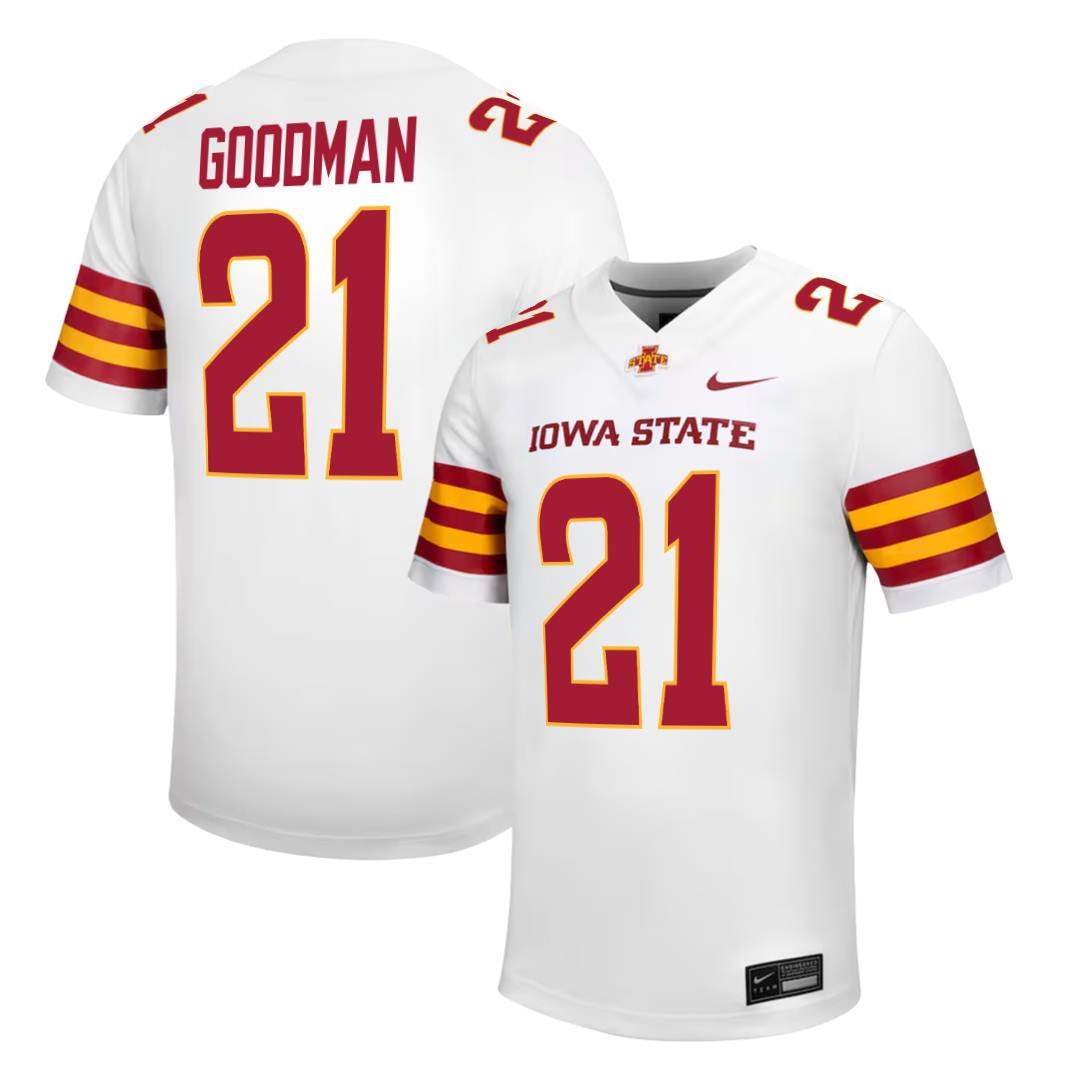Iowa State Cyclones NIKE NIL Football Jersey White