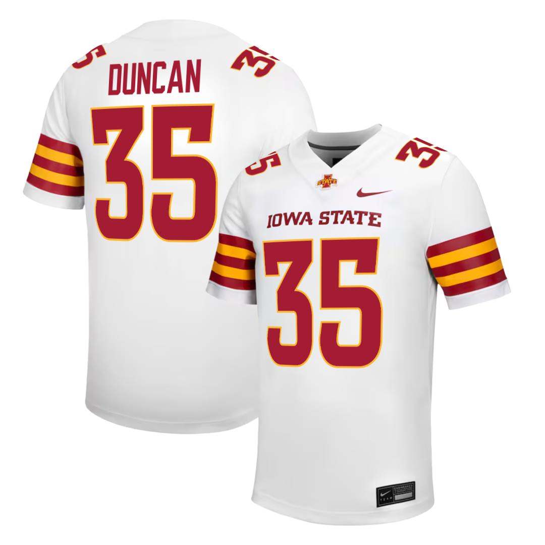 Iowa State Cyclones NIKE NIL Football Jersey White