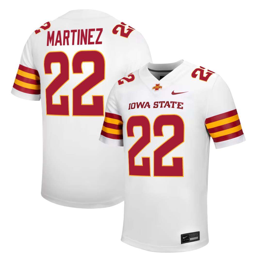 Iowa State Cyclones NIKE NIL Football Jersey White
