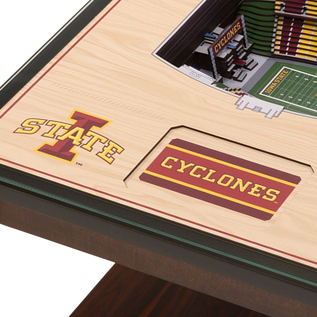 Iowa State Cyclones 25-Layer StadiumViews Lighted End Table - Jack Trice Stadium