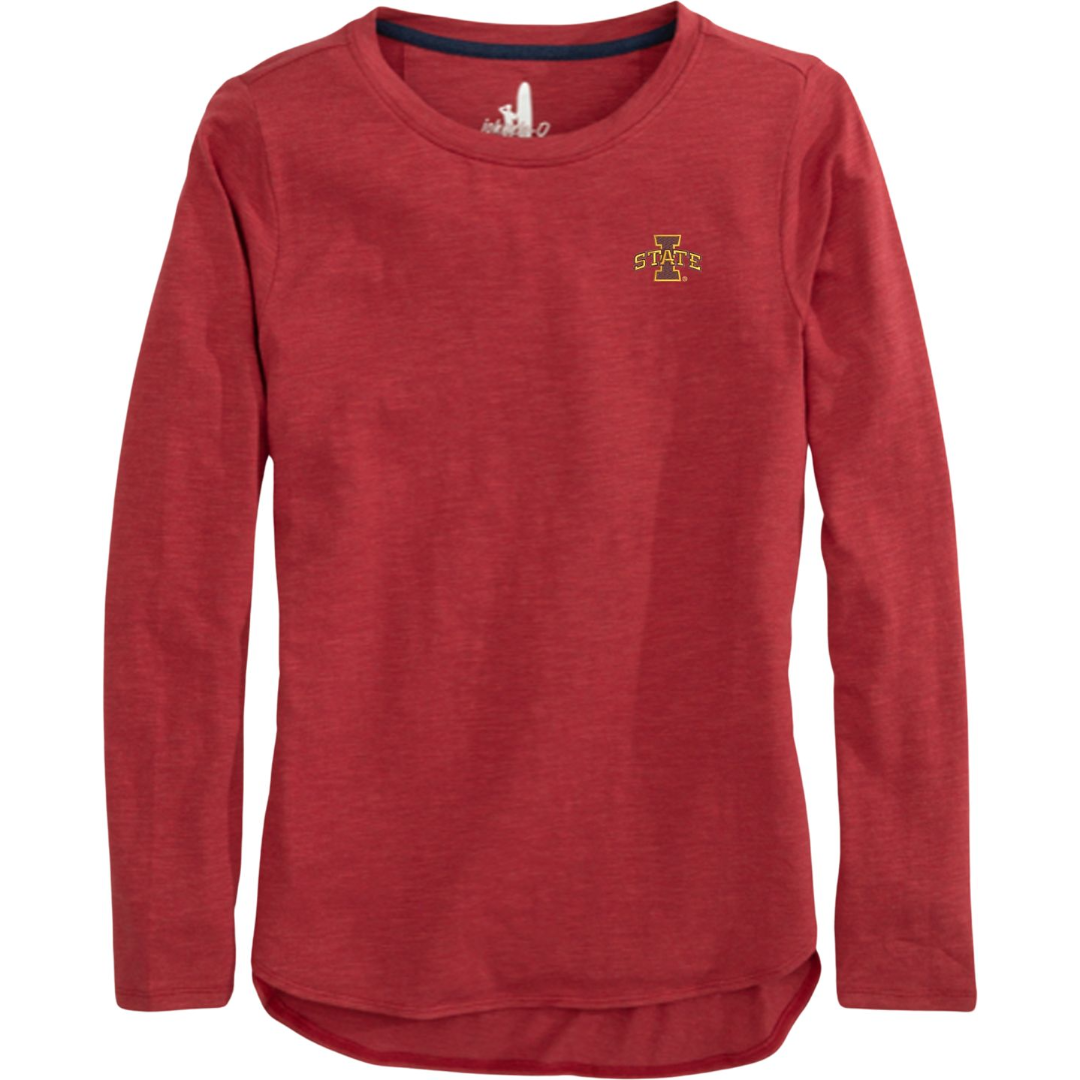 Iowa State University Women's Johnnie-O Red Long Sleeve T-Shirt