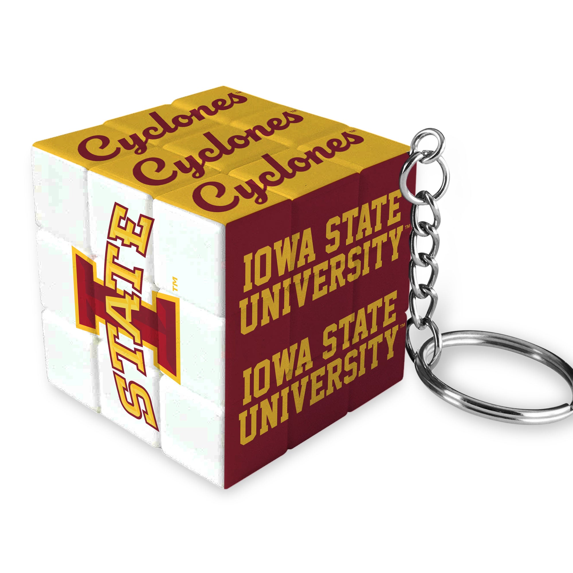 Iowa State Puzzle Cube Keychain