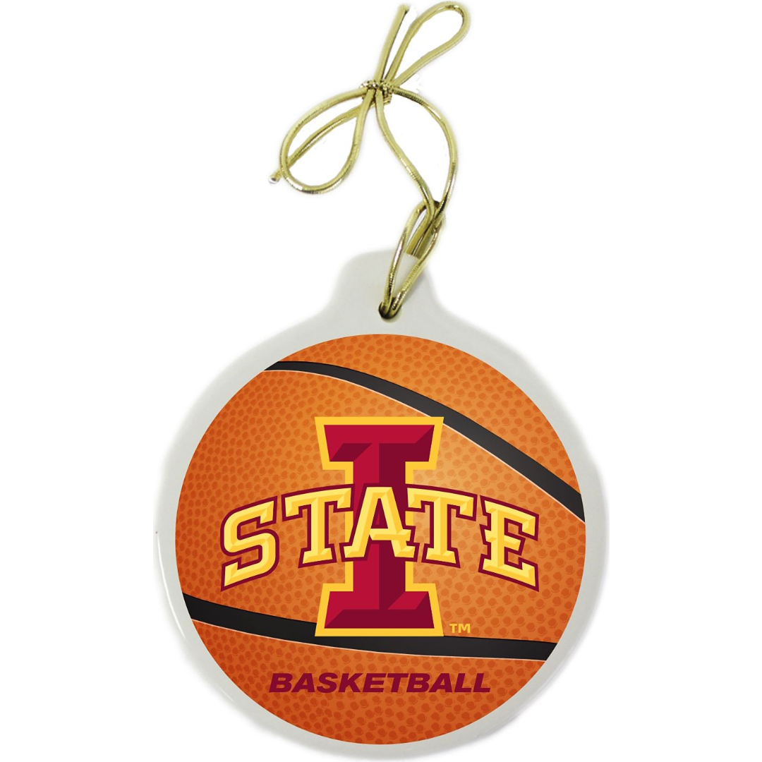 Iowa State Cyclones Basketball Stone Ornament