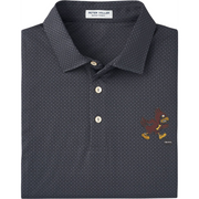 Iowa State Vintage Cyclones Men's Grey Patterned Peter Millar Polo