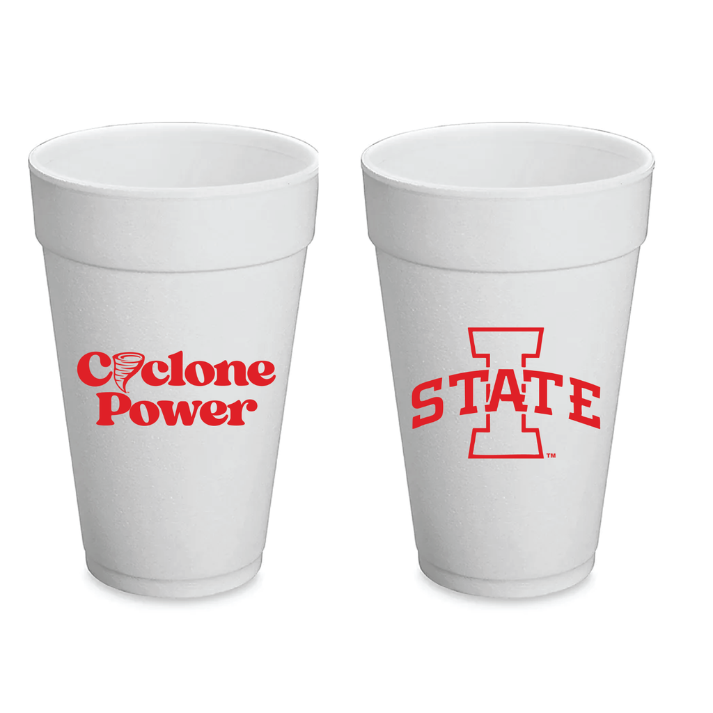 Iowa State Cyclones Styrofoam Cups - Set of 8