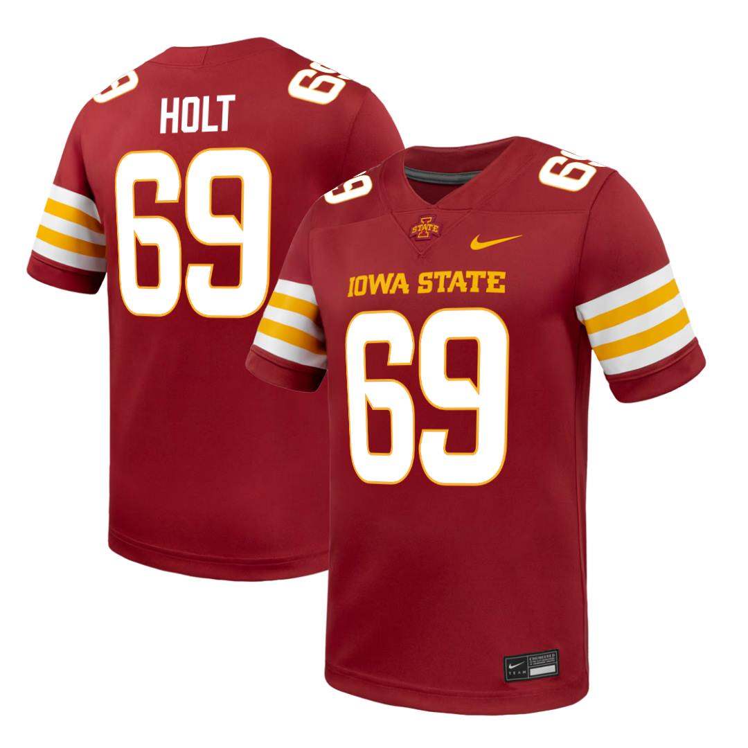 Iowa State Cyclones NIKE Red NIL Football Jersey