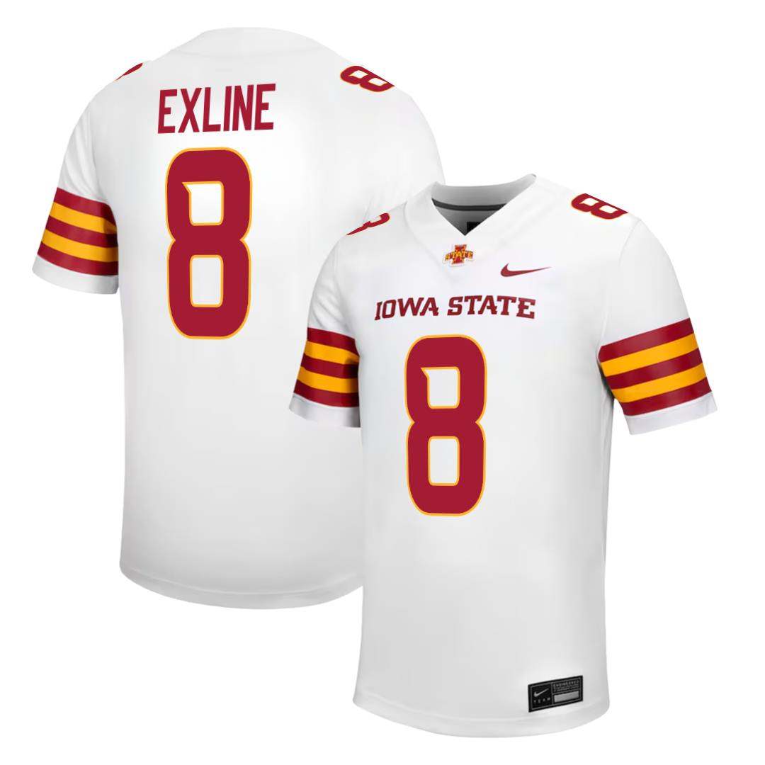 Iowa State Cyclones NIKE NIL Football Jersey White
