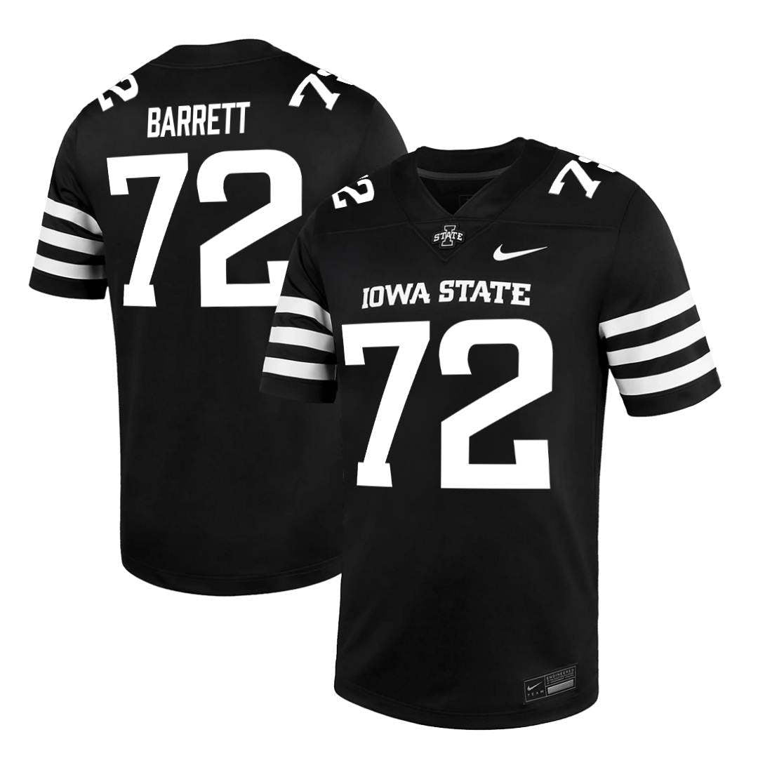 Iowa State Cyclones NIKE NIL Football Jersey Black