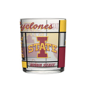 Iowa State 12oz Stained Rocks Glass