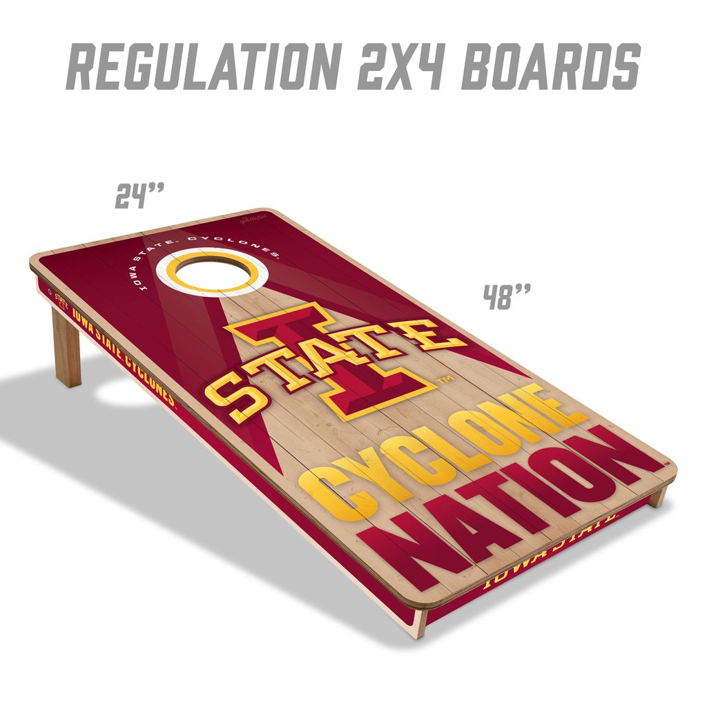 Iowa State Cyclones 2x4 Slogan Series Cornhole
