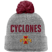 Iowa State Nike Cyclones Grey Nike Pom Beanie