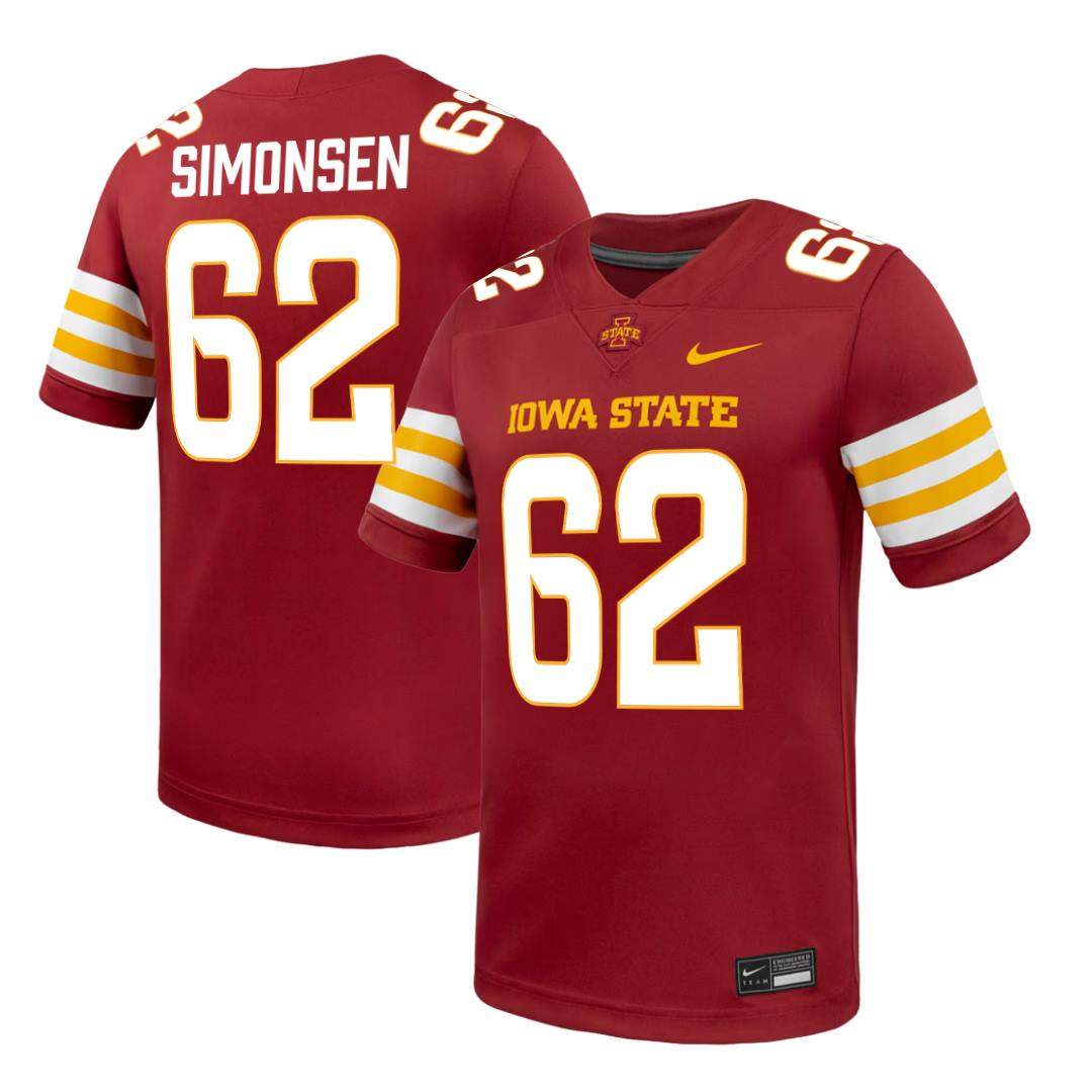 Iowa State Cyclones NIKE Red NIL Football Jersey