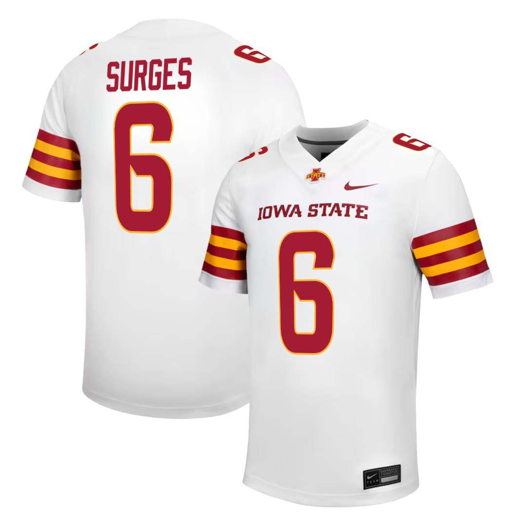 Iowa State Cyclones NIKE NIL Football Jersey White