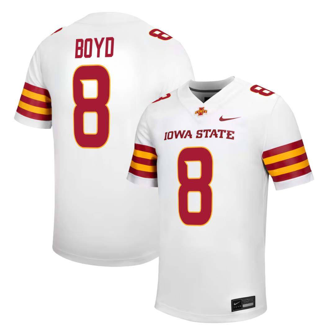 Iowa State Cyclones NIKE NIL Football Jersey White