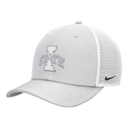 Iowa State Nike White Tonal Meshback Hat