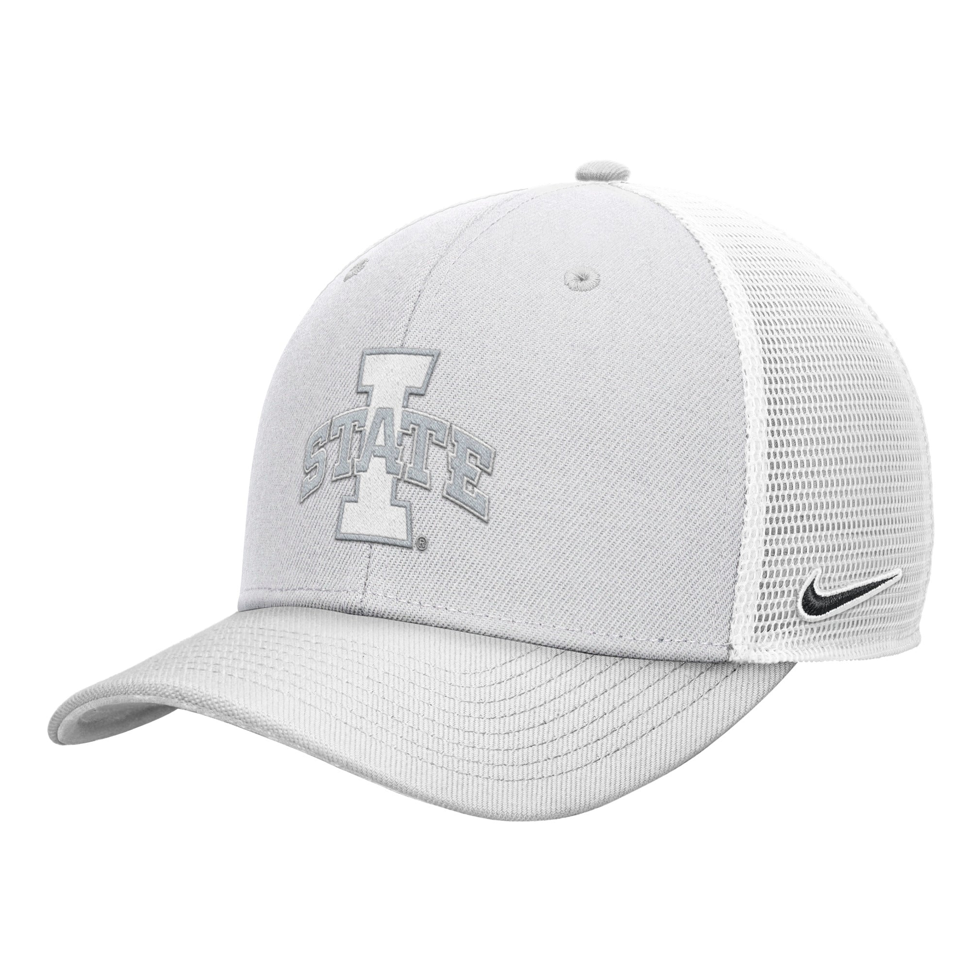 Iowa State Nike White Tonal Meshback Hat