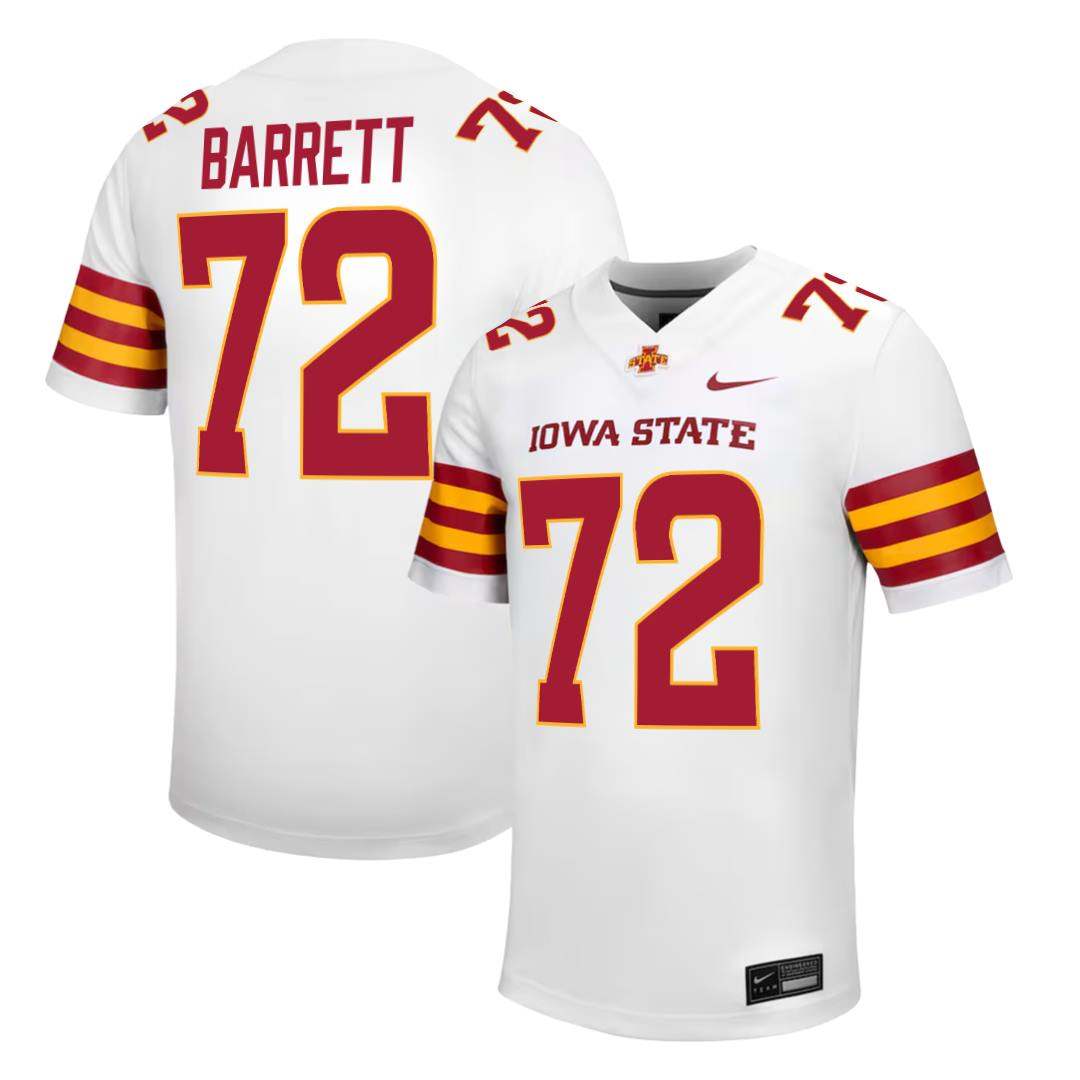 Iowa State Cyclones NIKE NIL Football Jersey White