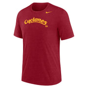 Iowa State T-Shirt Red Nike Vintage Cyclones Script