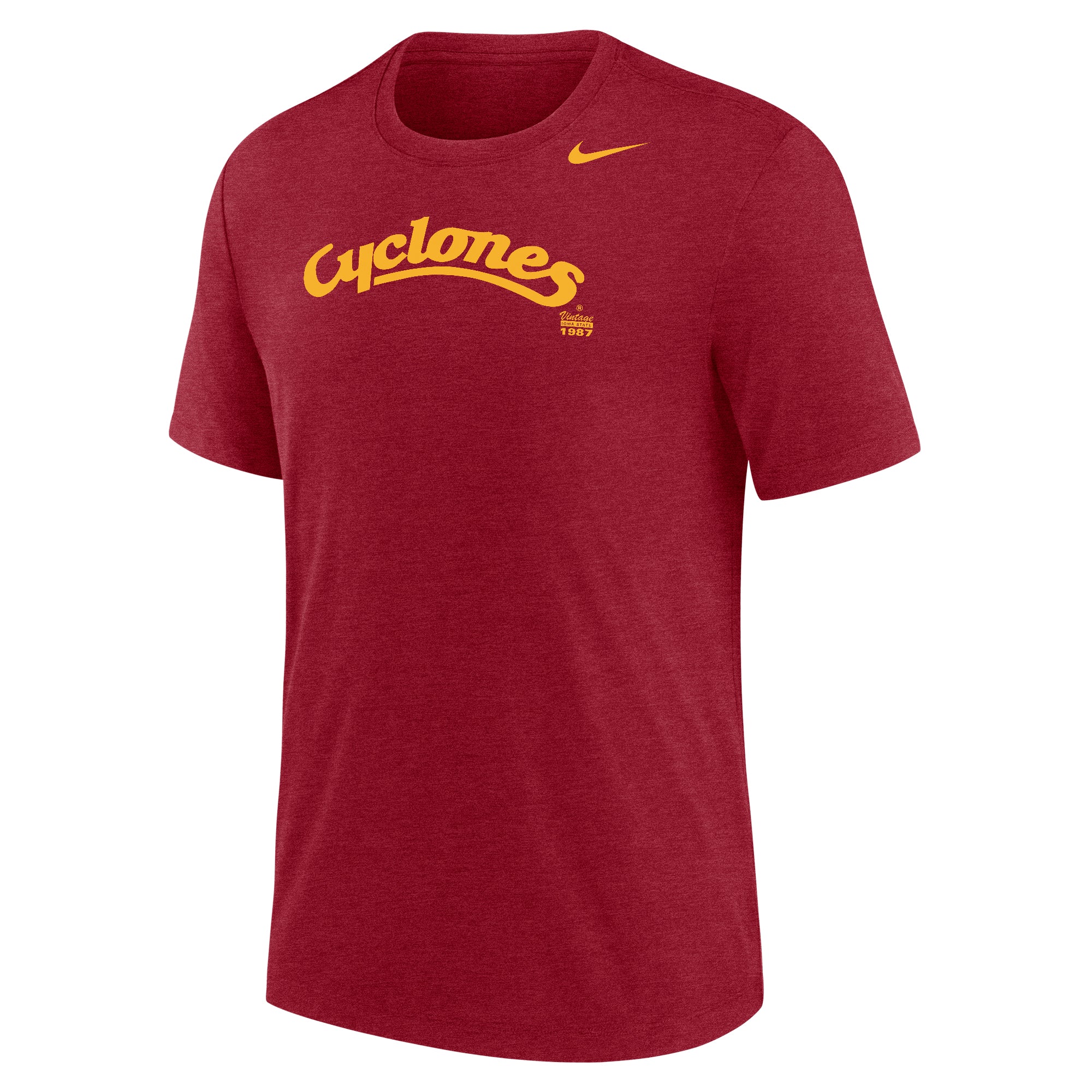 Iowa State T-Shirt Red Nike Vintage Cyclones Script