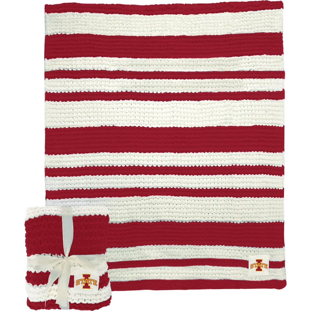 Iowa State Cyclones Cable Knit Throw 50x60