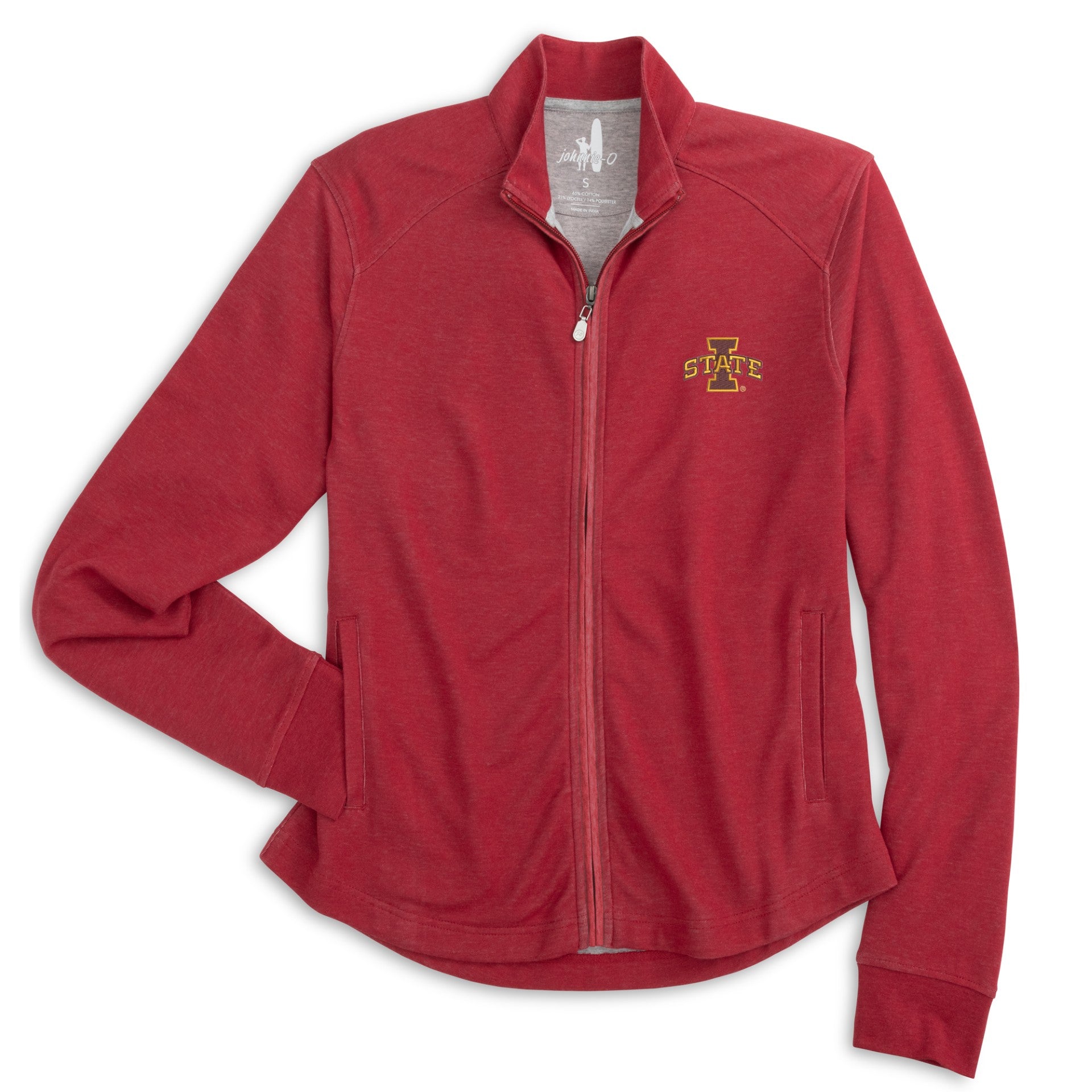 Iowa State Jacket Women's Red Johnnie-O Full-Zip