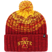 Iowa State Cyclones Red/Gold Cascade Pom Beanie